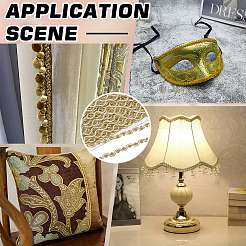 Волнистая кружевная лента из полиэстера длиной 19.5 м.&nbsp;OCOR-WH0100-02A