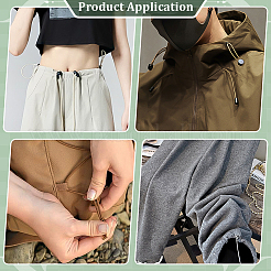 40 шт. 4-х цветные пластиковые пружинные шнуровые замки&nbsp;KY-PH0002-33B