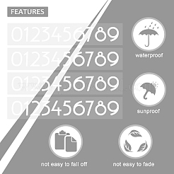 Водостойкие самоклеящиеся наклейки для рукоделия&nbsp;DIY-GF0002-59C-01