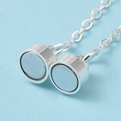 Латунная магнитная застежка с предохранительной цепочкой для троса&nbsp;KK-F839-035S