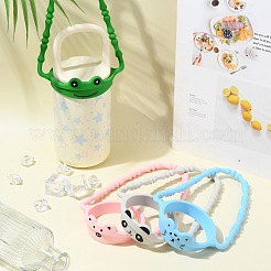 4шт. 4-цветный силиконовый плетеный шнур для ручки бутылки с водой&nbsp;DIY-CJ0002-63