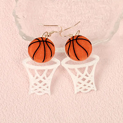 Акриловые серьги-подвески с принтом&nbsp;FS-WG14A31-01