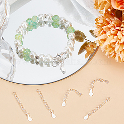 10 шт. 925 удлинителя цепи панцирного плетения из стерлингового серебра&nbsp;STER-BBC0006-11