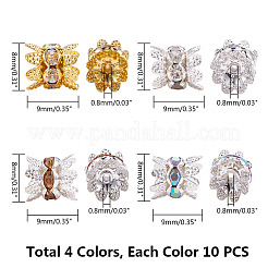 Латунные горный хрусталь шарик крышки&nbsp;RB-PH0008-20