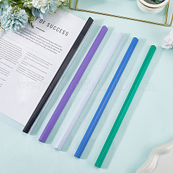 10шт. 5-х цветная пластиковая вставка для папки&nbsp;AJEW-CP0008-78