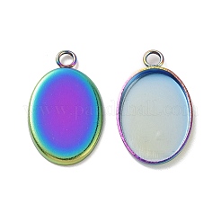 Ионное покрытие (ip) нержавеющая сталь 304 подвеска кабошон оправа&nbsp;LS-X-STAS-H383-12M