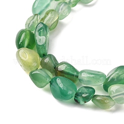 Натуральный зеленый бисер пряди оникс Агат G-K395-A08-01