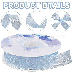 20 ярд переливающейся полиэстеровой гофрированной ленты для шитья&nbsp;OCOR-WH20007-14A