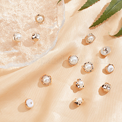 Пластиковые кнопки 1-отверстие&nbsp;BUTT-WH0020-11