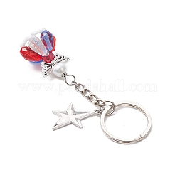 3шт стеклянный брелок-подвеска в виде ангела&nbsp;KEYC-MZ00038-03