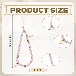 1 шт. полимерная глина и сплав ремешки для мобильного телефона&nbsp;AJEW-LP0005-52A