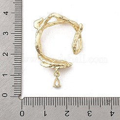 Латунная оправа из бусинок из прозрачного кубического циркония с микропаве&nbsp;LS-KK-K371-49G