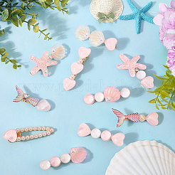 2 сумка 2 стиля заколки для волос из смолы и сплава в виде аллигатора&nbsp;AJEW-CY0001-39A