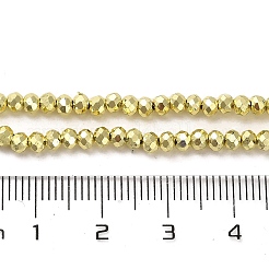 Стеклянные бусины с гальваническим покрытием &nbsp;X-EGLA-D030-15A-03