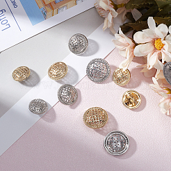 30 шт. 6 стиля литые кнопки&nbsp;DIY-CY0001-19