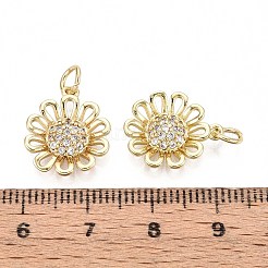 Латунные микро проложить кубического циркония подвески&nbsp;KK-T071-102G