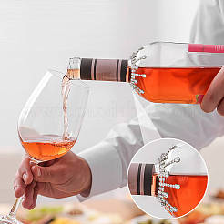 4 шт. латунные стеклянные стразы подвески для винных бутылок украшения&nbsp;HJEW-OC00171