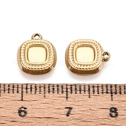 Оправы для подвесок из нержавеющей стали 304 в виде кабошонов&nbsp;STAS-T067-66G