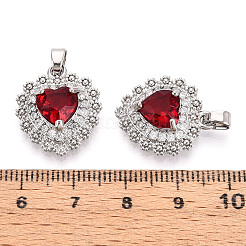 Латунные микро проложить кубического циркония подвески&nbsp;KK-T074-74P