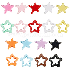 72шт 18 цвета акриловые бусины&nbsp;OACR-SC0002-61