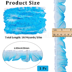 10 м полиэстеровая кружевная лента с градиентным эффектом морщин&nbsp;OCOR-CY0002-29A