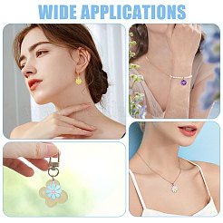 54шт 9 цвета сплава эмалевые подвески&nbsp;ENAM-CA0001-86