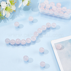 Нити натуральных круглых бусин из розового кварца&nbsp;G-OC0001-59