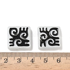 Окрашенные и запеченные стеклянные бусины&nbsp;LAMP-D004-03A