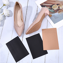 4 шт. 2-цветные прямоугольные резиновые противоскользящие резиновые подошвы&nbsp;AJEW-CP0010-37