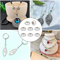 8 шт. 925 бусины-разделители из стерлингового серебра&nbsp;STER-BC0001-61B