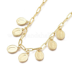 Латунь подвесные ожерелья&nbsp;NJEW-M185-01G