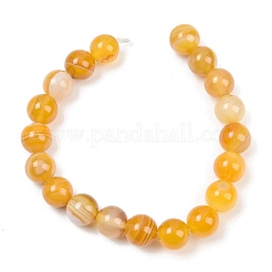 Натуральные полосатые агатовые / полосатые агатовые бусинки&nbsp;G-Z060-A01-C20