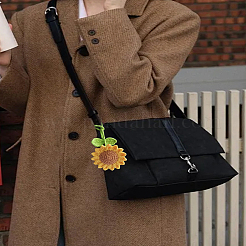 2 шт. полиэстеровые украшения из подсолнечника&nbsp;AJEW-LP0002-87B