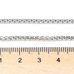 Устойчивые к потускнению цепочки из нержавеющей стали 201&nbsp;NJEW-L416-02-2.5mm