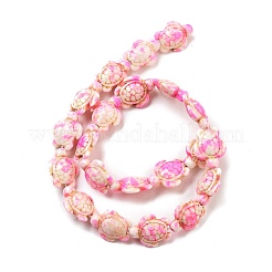 Нити из синтетических бирюзовых бусин&nbsp;G-P507-05P