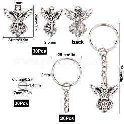 Наборы для самостоятельного изготовления брелока-подвески в виде ангела&nbsp;DIY-SC0019-04