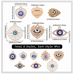 32шт 8 стиля подвески из сплава с эмалью&nbsp;ENAM-SC0006-66