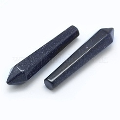 Бусины из синтетического синего золота G-E490-E05-01