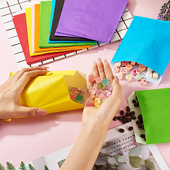 40шт 8 цвета экологически чистые пакеты из крафт-бумаги&nbsp;AJEW-TA0001-70