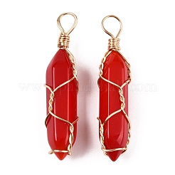 Подвески lampwork&nbsp;GLAA-T023-07C