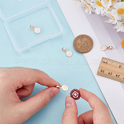 4 шт. 925 плоские клеящиеся скобы из стерлингового серебра&nbsp;STER-PH0004-37