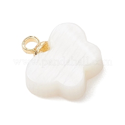 Подвески в виде бабочек из натуральных пресноводных ракушек с латунными креплениями.&nbsp;PALLOY-JF04894