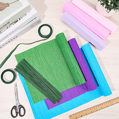 6 рулон гофрированной бумаги ручной работы 6 цветов&nbsp;DIY-CP0012-89A