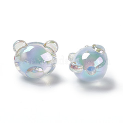 УФ-покрытие радужными переливающимися акриловыми бусинами&nbsp;X1-OACR-H015-11