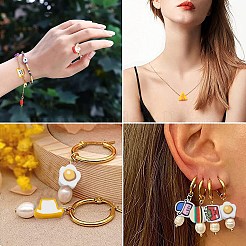 200шт 8 стиля ручной работы бусины из полимерной глины&nbsp;CLAY-CJ0001-88