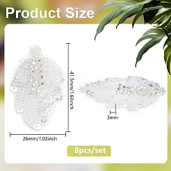 Компьютеризированная вышивка тканью утюжок на / шить на заплатках DIY-FG0006-29B