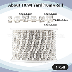 Пластиковые цепочки для чашек с жемчугом и стразами&nbsp;CH-WH0013-01B-S