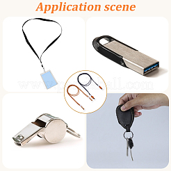 2 шт. 2-х цветные полиэстеровые ремешки для мобильных телефонов&nbsp;HJEW-GF0001-68A