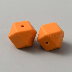 Восьмиугольные силиконовые бусины&nbsp;SIL-WH0010-19