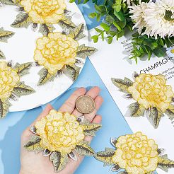 Водорастворимые многослойные аппликации в форме пиона&nbsp;LS-PATC-WH0011-02